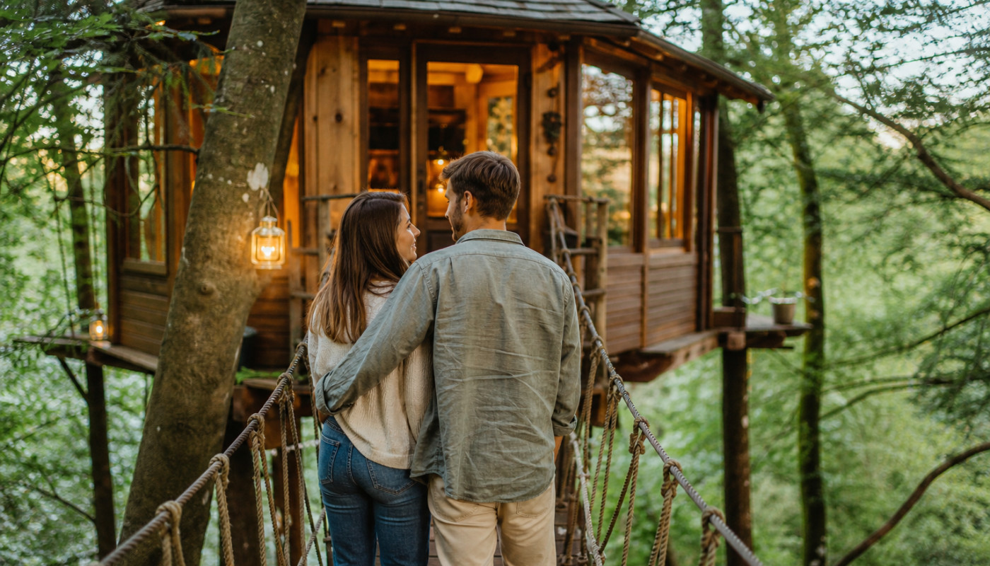 Cabane dans les arbres : pour passer un week-end romantique avec votre partenaire